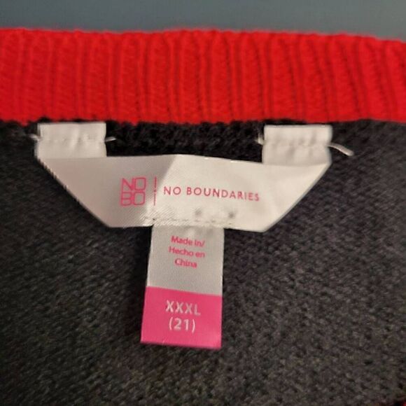 Ugly Christmas Sweater Party Contest Winner Reindeer Sequins Jingle Bells - Picture 9 of 11